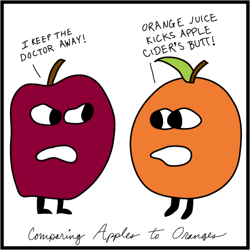 Cartoon Pictures Of Apples. Apples vs. Oranges (cartoon 20